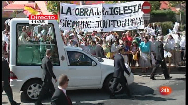 Especial informativo - Visita de S.S. el Papa Benedicto XVI a El Escorial. Primera parte - 19/08/11