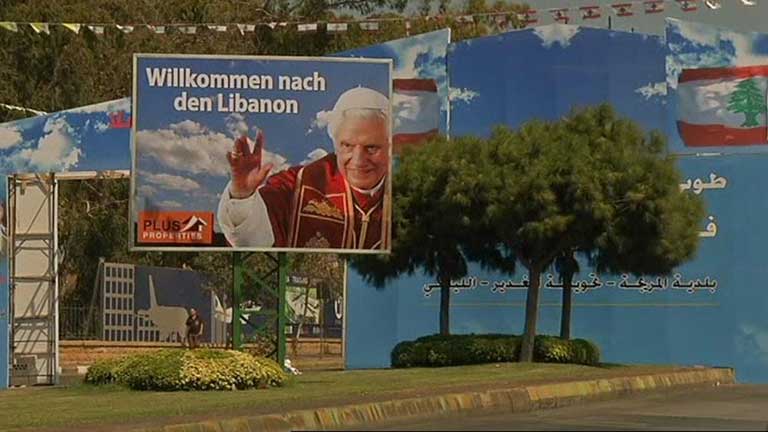 Benedicto XVI inicia mañana una visita de tres días a Líbano