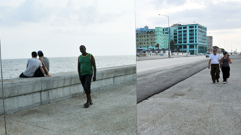 "Detr&aacute;s del Muro", un proyecto de 180 artistas cubanos, que exponen en el Malec&oacute;n