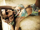 Bikini de talle alto estampado de la colecci&oacute;n Sard&aacute;.