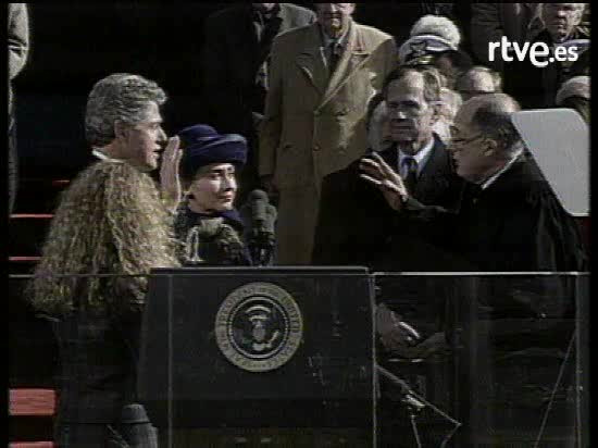 Presidentes USA: Bill Clinton jura el cargo