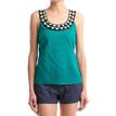 Blusa de tirantes con detalle de canutillos y cruzado en espalda. Efecto evas&eacute;. Springfield (29,99 EUR)