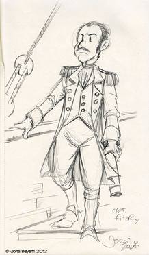 Boceto del Capit&aacute;n Fitzroy
