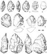 Bocetos de los utensilios encontrados en la caja de herramientas datada de hace 125.000 a&ntilde;os