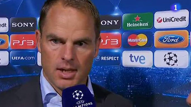 De Boer: "Tenemos que estar m&aacute;s listos"