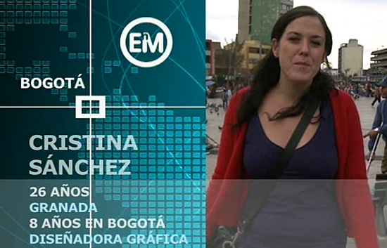 Espa&ntilde;oles en el mundo - Bogot&aacute; - Cristina