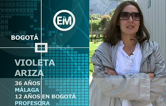 Espa&ntilde;oles en el mundo - Bogot&aacute; - Violeta