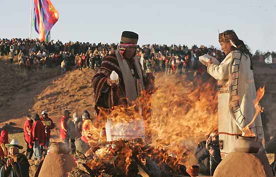 Bolivia celebra el A&ntilde;o Nuevo aimara 5517