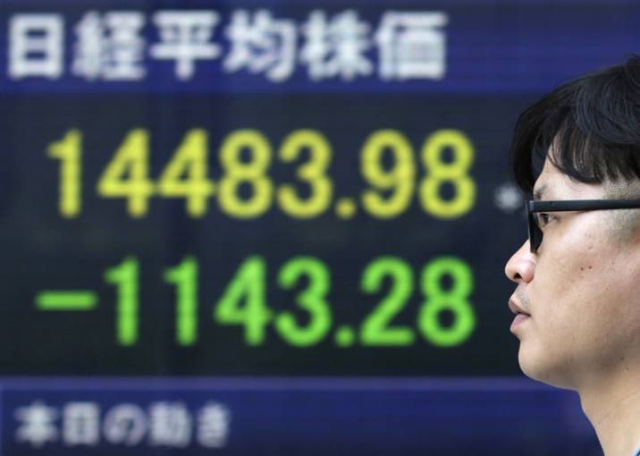 La Bolsa de Tokio cae m&aacute;s de un 7%