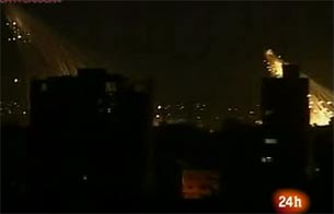 Ver v&iacute;deo  'Bombardeos nocturnos sobre la ciudad de Gaza'