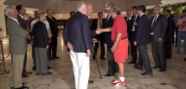 Botín saluda al rey Juan Carlos en su visita a Brasil Botín saluda al rey Juan Carlos en su visita a Brasil