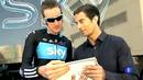 Ir al Video&nbsp;Bradley Wiggins, l&iacute;der del Tour, recibe a trav&eacute;s de RTVE un regalo de Miguel Indurain
