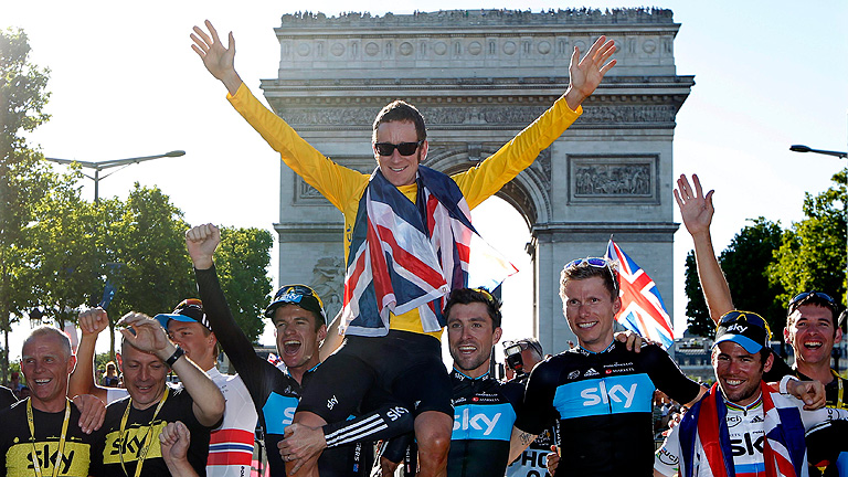 Bradley Wiggins, primer brit&aacute;nico que conquista el Tour