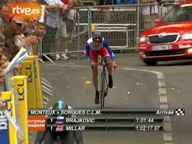 Brajkovic rompe el crono en la Dauphin&eacute;