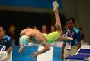 El brasile&ntilde;o Cesar Cielo compitiendo en los 100m estilo libre.