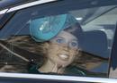 Britains Princess Beatrice arrives for the between Zara Phillips and Mike Tindall at Canongate Kirk in Edinburgh