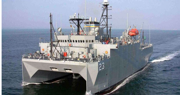 Imagen del buque de vigilancia 'Impeccable', hostigado por barcos chinos.