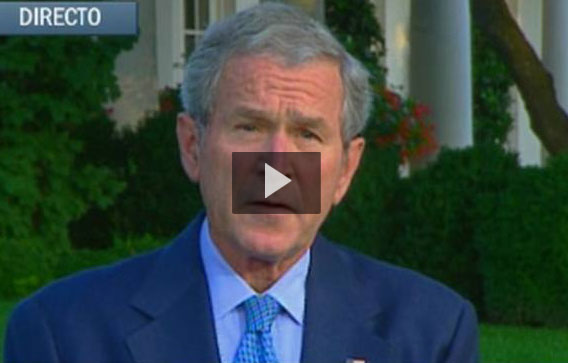 Ver v&iacute;deo  'Bush intenta tranquilizar a los mercados'