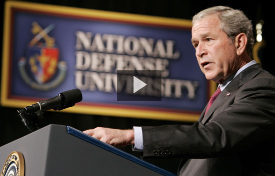 Discurso de Bush en la Universidad Nacional de Defensa