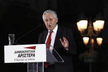El cabeza de lista de Izquierda Democrática, Fotis Kouvelis, durante un acto de campaña en Atenas El cabeza de lista de Izquierda Democrática, Fotis Kouvelis, durante un acto de campaña en Atenas
