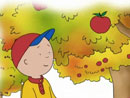Imagen del  v&iacute;deo de Caillou titulado CAILLOU VA A RECOGER MANZANAS