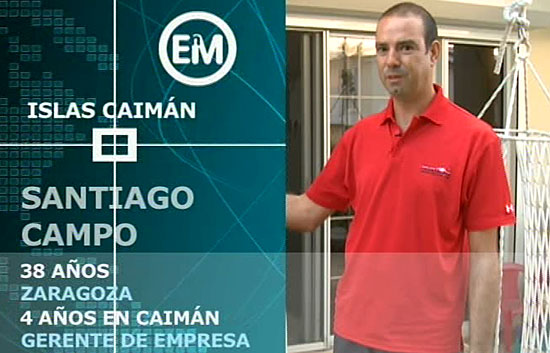 Espa&ntilde;oles en el mundo - Caim&aacute;n - Santiago Campo