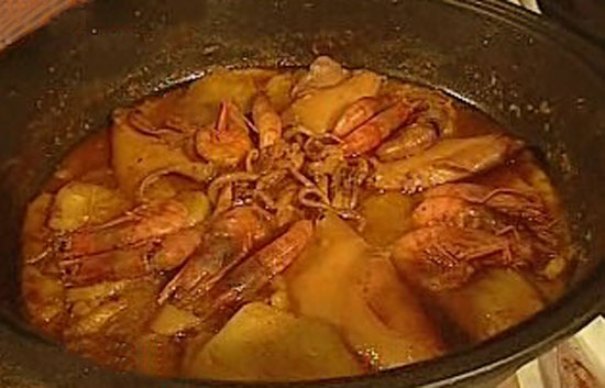 Espa&ntilde;a Directo - Calamares con gambas