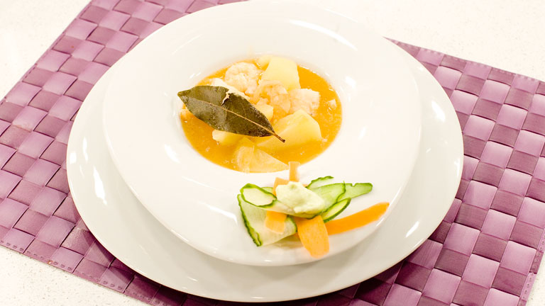 Saber cocinar - Caldero con tallarines de verdura