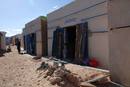 Calle del mercado en el Sahara