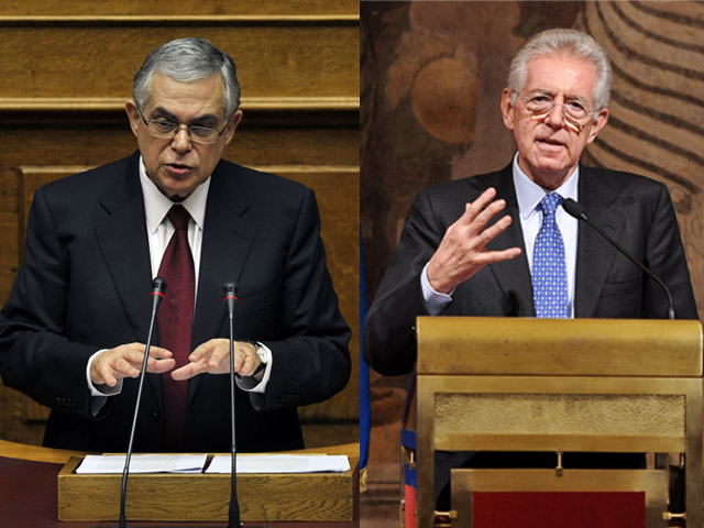 Los cambios de gobierno en Italia y Grecia no calman a los mercados