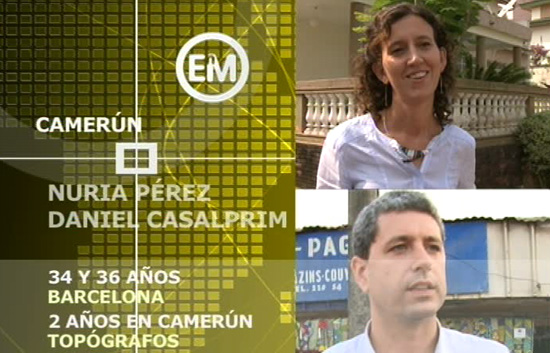 Espa&ntilde;oles en el mundo - Camer&uacute;n - Nuria y Dani