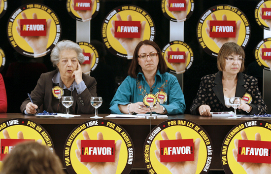 Campa�a en favor de una ley de la interrupci�n voluntaria del embarazo m�s segura