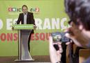 El candidato de ICV-EUiA a la presidencia de la Generalitat, Joan Herrera, en un acto en Lleida.
