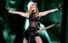 La cantante estadounidense Madonna, durante el concierto en Barcelona La cantante estadounidense Madonna, durante el concierto en Barcelona