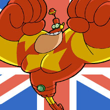 Capitán Bíceps en inglés