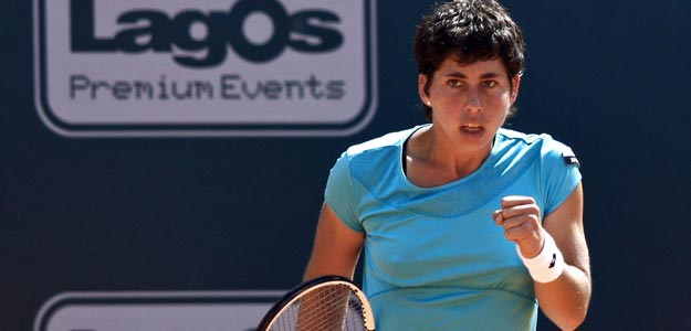 La tenista espa&ntilde;ola Carla Su&aacute;rez Navarro, en Estoril