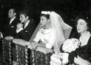 Carlos Larra&ntilde;aga y Mar&iacute;a Luisa Merlo, el d&iacute;a de su boda.