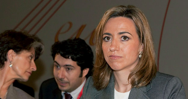 Carme Chac&oacute;n durante la reuni&oacute;n informal de ministros de Defensa en Palma