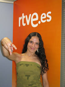 Carmen Morej&oacute;n, cantante de United Flavour, en la entrevista en RTVE.ES.