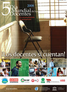 Cartel del D&iacute;a del Docente 2008