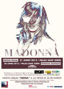 Cartel de la gira de Madonna