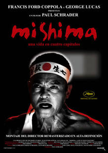 Cartel de la pel&iacute;cula que recoge el &uacute;ltimo d&iacute;a de la vida del escritor Yukio Mishima.