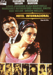 Cartel de la pel&iacute;cula 'Hotel Intercontinental' con Elizabeth Taylor