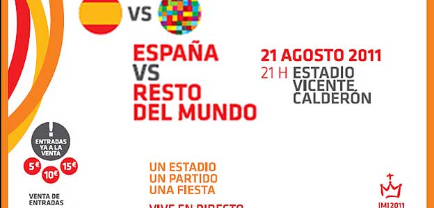 Cartel promocional del partido de la JMJ
