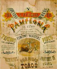 Cartel Sanfermines de 1882