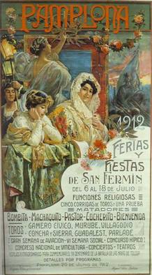 Cartel Sanfermines de 1912