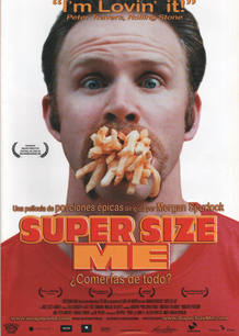 Cartel de 'Super size me'