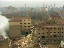 Casa Cuartel de Zaragoza, despu&eacute;s del atentado de diciembre del 87