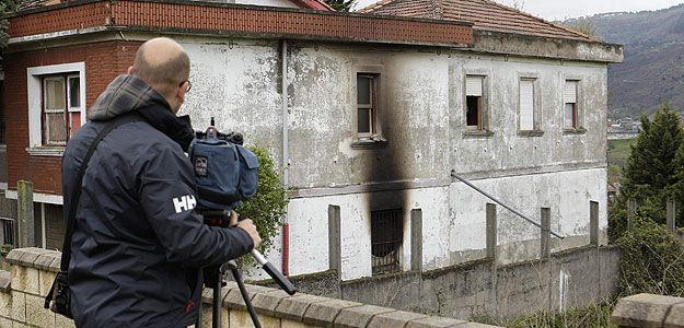 Casa de Portugalete en la que ha muerto un var&oacute;n de 45 a&ntilde;os tras el incendio