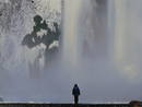 Cascada de Skogafoss, en Islandia